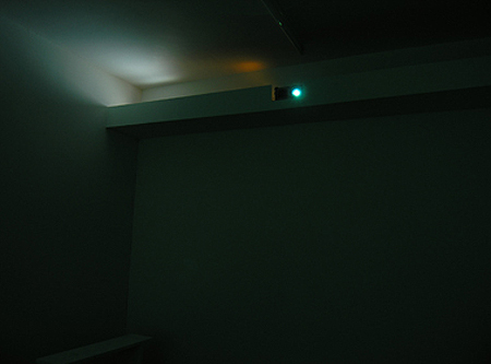 grass carpeted floor with sound activated projected work noriko umano