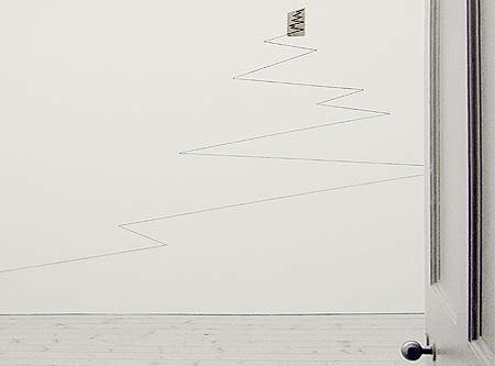 I’ve got a dot, which is an image of the sun. That is the motif and I can expand it out. A dot and a dot builds into a line. But because I have been doing dots for so many years and lines, its now not about the dot and the line, but where you start and where you stop. roger ackling